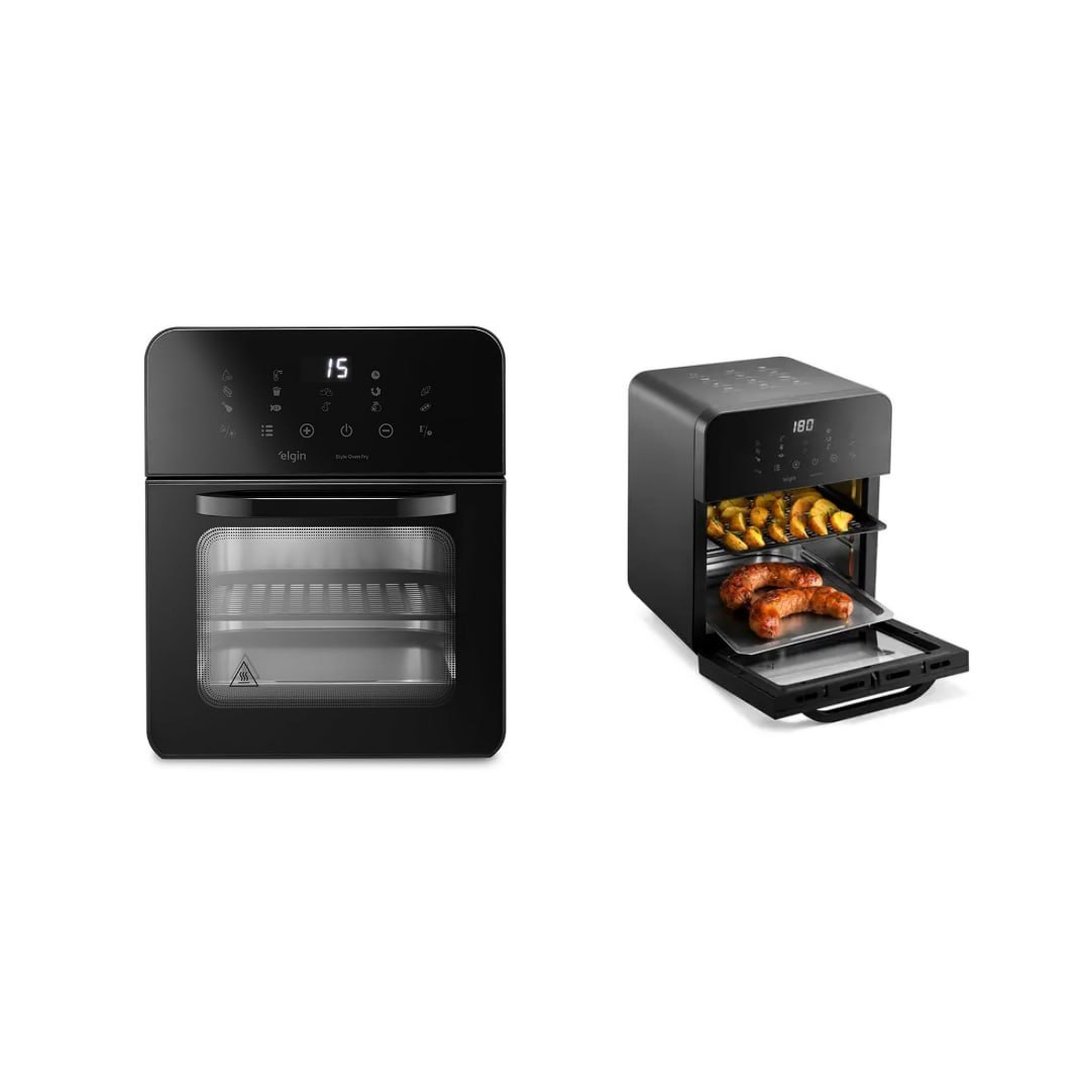Fritadeira e Forno Elétrico Style Oven Fry 3 em 1 Elgin 10L