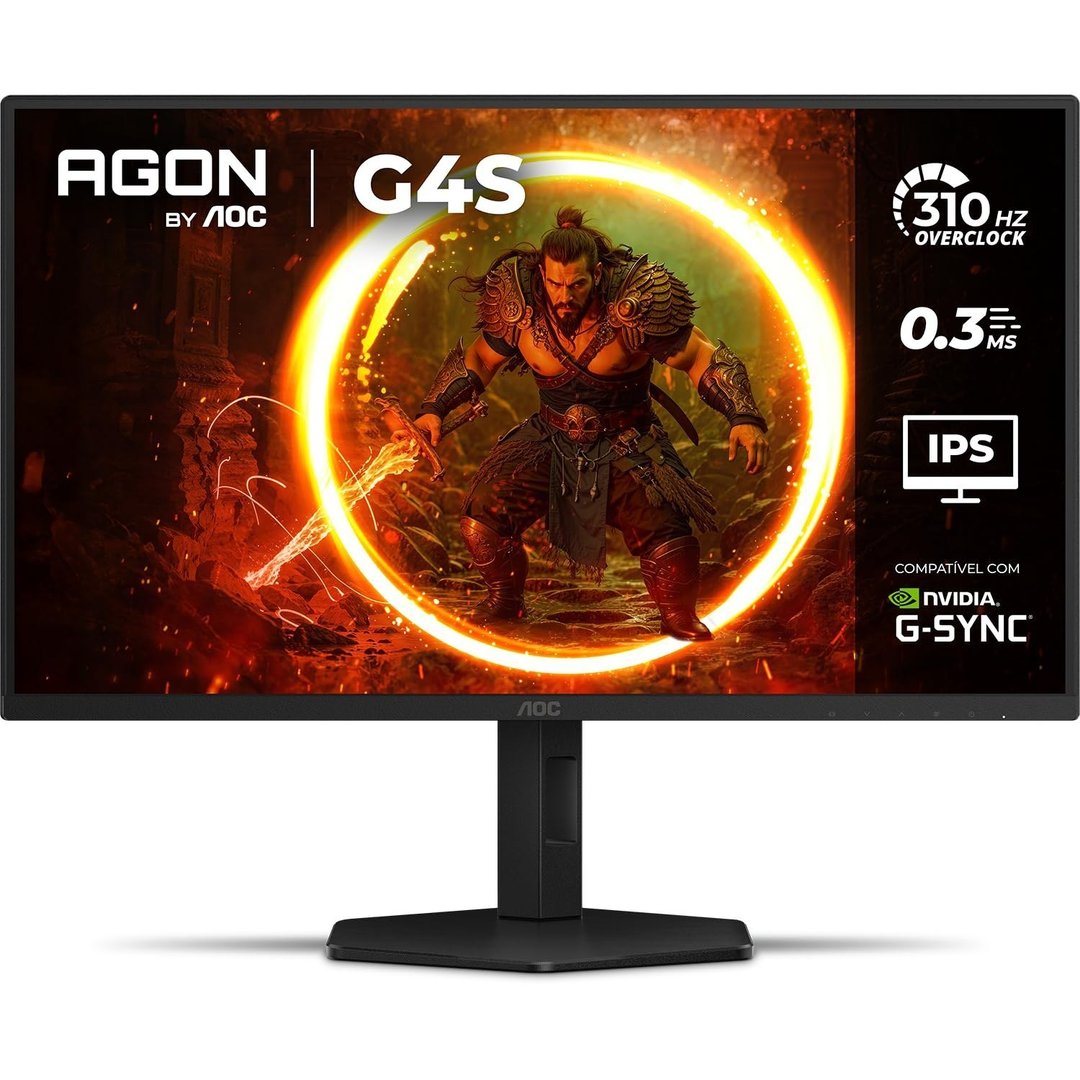 Monitor Gamer AOC AGON G4S 24,5 310Hz 0.3ms HDR10 IPS Base Ajustável 25G4S/P