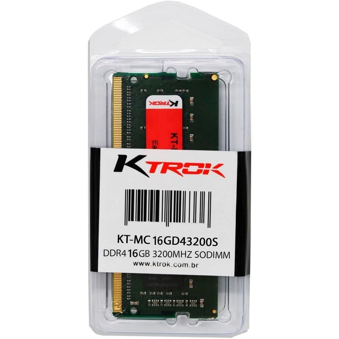 Memoria Ktrok 16Gb Ddr4 3200Mhz Sodimm Notebook