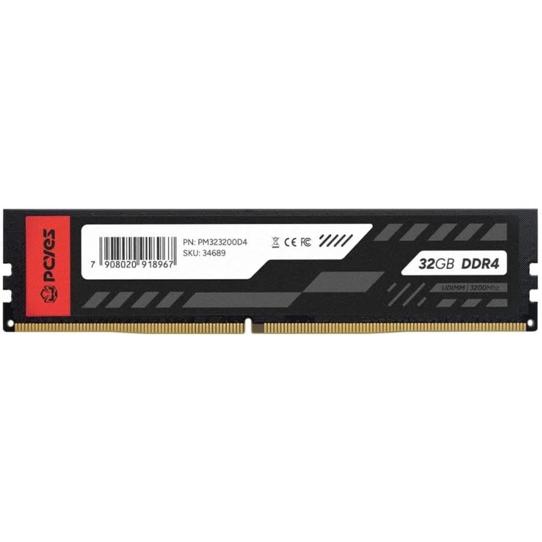MEMÓRIA PCYES UDIMM 32GB DDR4 3200MHZ PM323200D4 PCYES