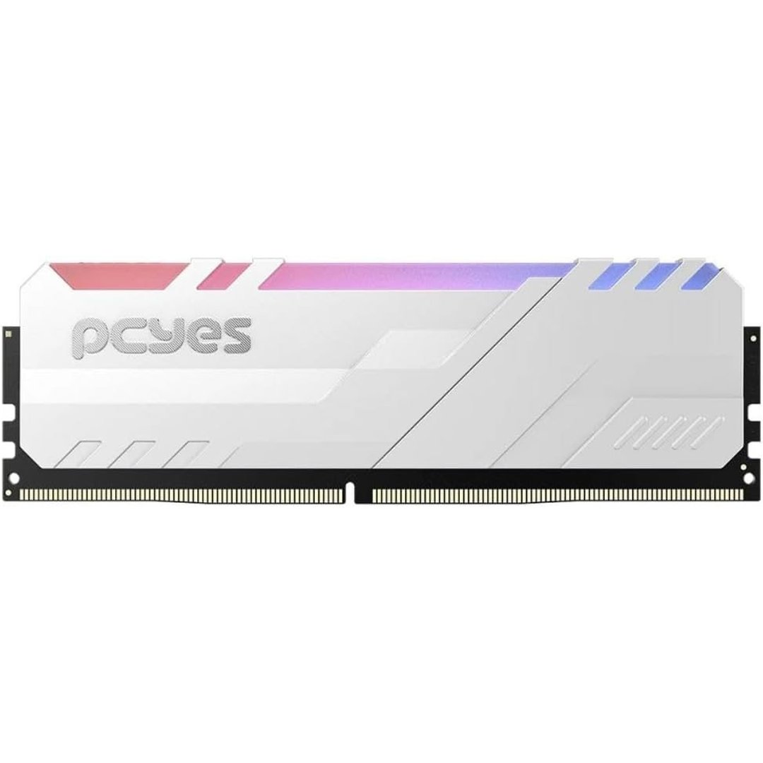 Memoria Gamer Pcyes Udimm 32Gb Ddr4 3200Mhz White Com Rgb Pm323200D4Wr