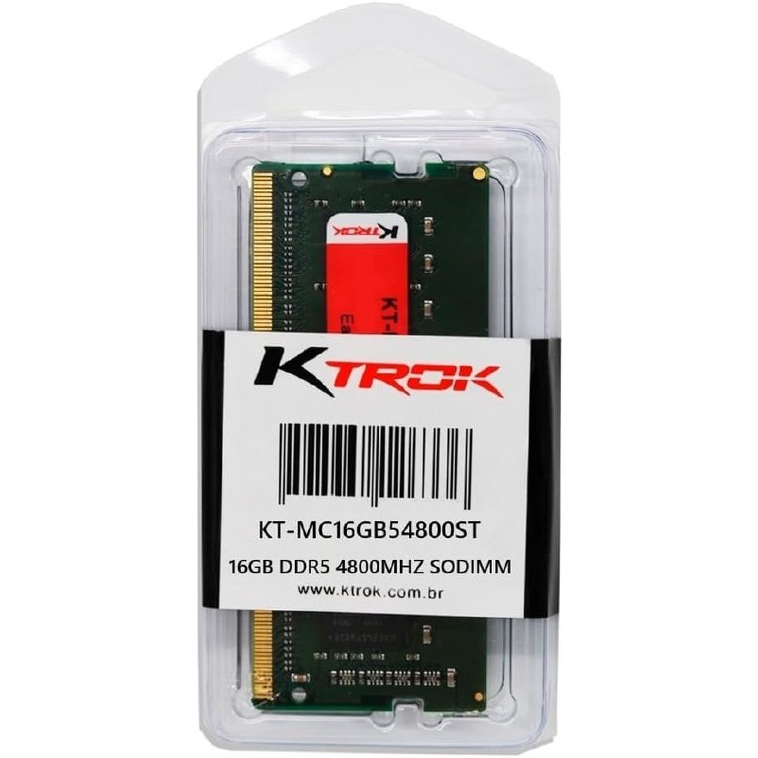 Memoria Ktrok 16Gb Ddr5 4800Mhz Sodimm- Notebook