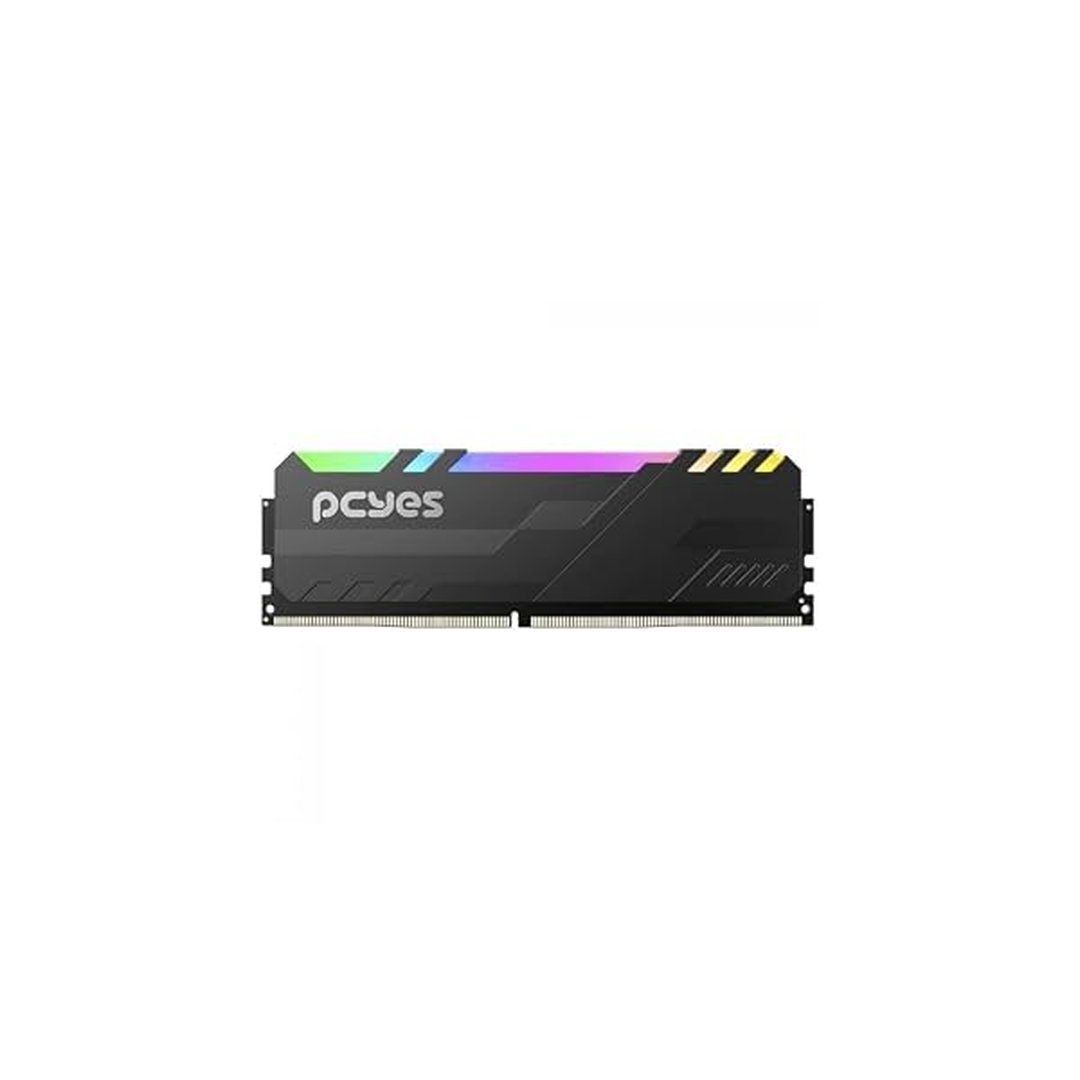 MEMORIA GAMER PCYES UDIMM 16GB DDR4 3200MHZ BLACK COM RGB