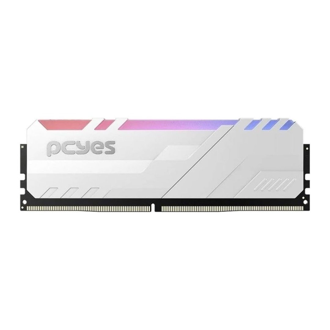 Memoria Gamer Pcyes Udimm 8Gb Ddr4 3200Mhz White Com Rgb Pm083200D4Wr