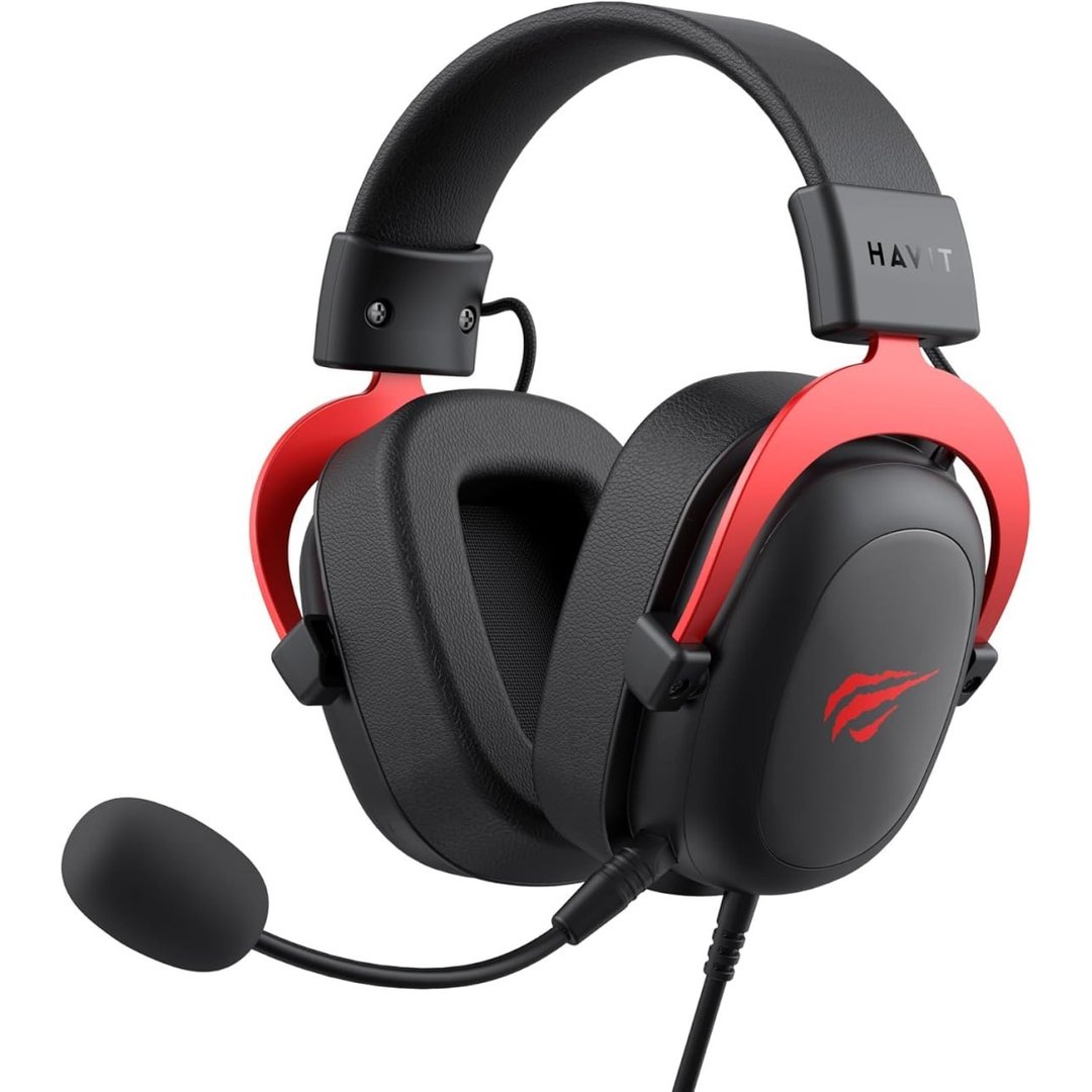 Headphone Fone de Ouvido Havit H2002d Black Red