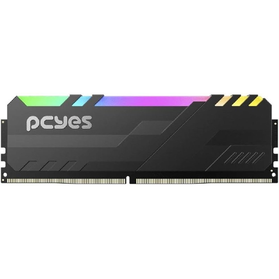 Memoria Gamer Pcyes Udimm 8Gb Ddr4 3200Mhz Black Com Rgb Pm083200D4Br