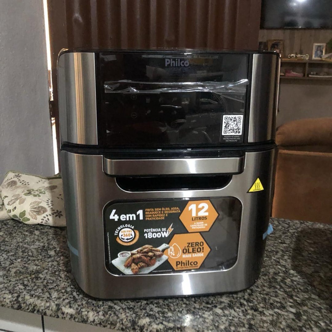 Fritadeira Air fryer Oven Philco 2 em 1 12L 127v