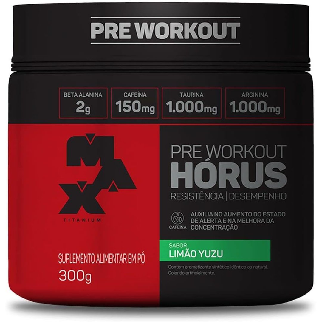Pré treino Horus Max Titanium Sabor Limão Yuzu 300g