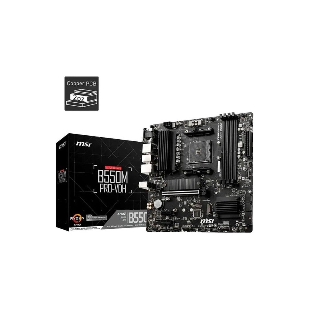 Placa Mae Msi B550m A-pro Ddr4 Socket Am4 M-atx Vga Dport