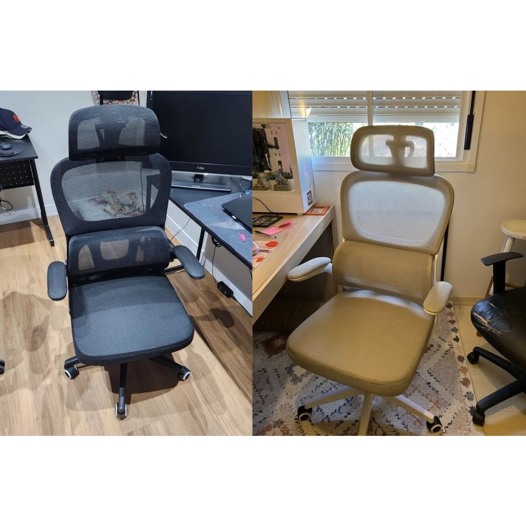 Cadeira Escritório Ergonômica Genebra B500 Luvinco Cor Preto Com Suporte Lombar Estofado