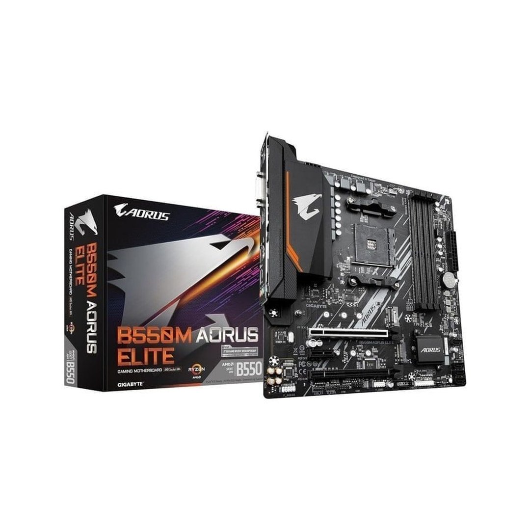 Placa Mãe Gigabyte B550M Aorus Elite (AM4/DDR4/HDMI/M.2(Pcie,NVME,SATA3)/Vrm Solution/USB3.2) B550M Aorus Elite