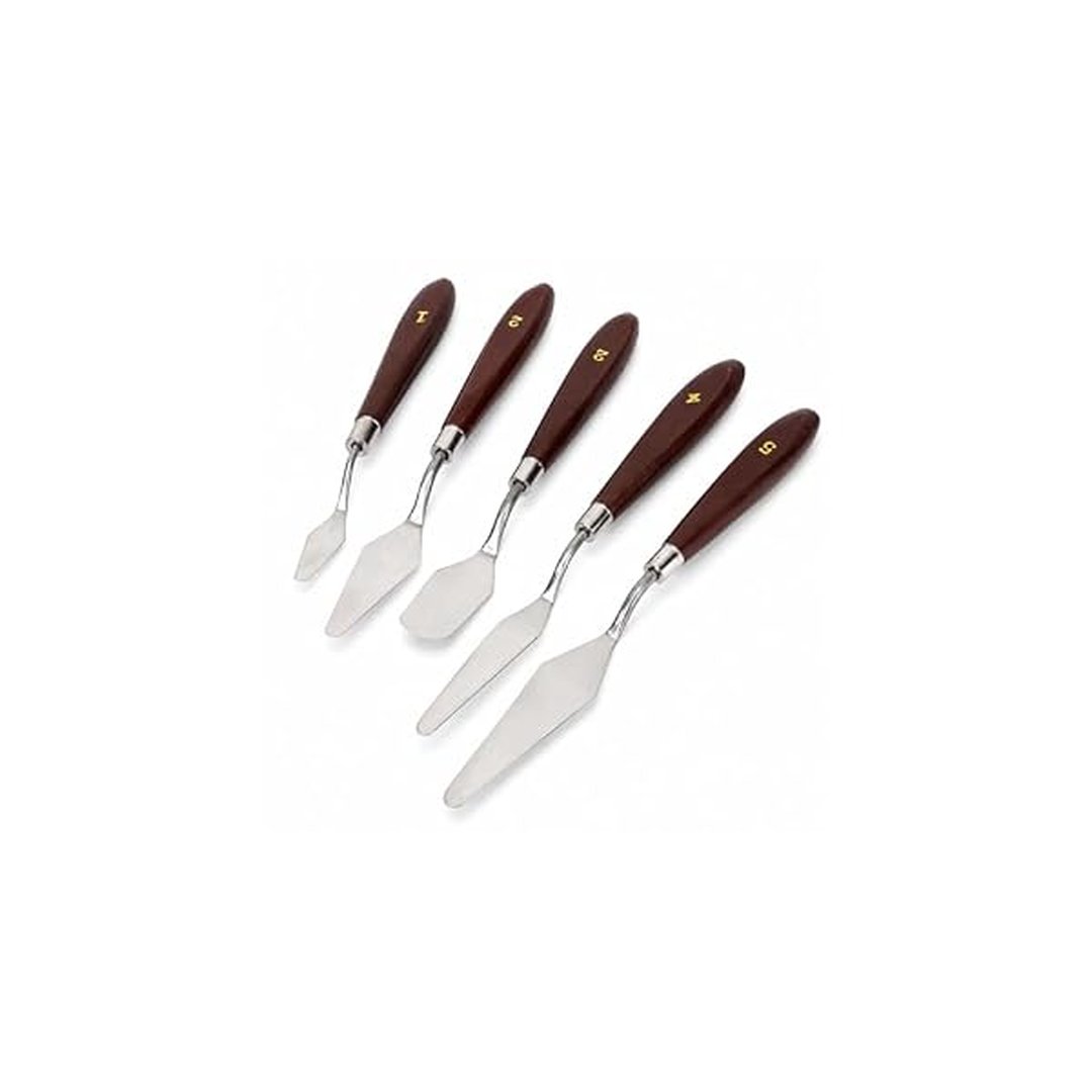Kit Espátulas Artísticas Inox para Pintura Textura Tela Óleo e Acrílica