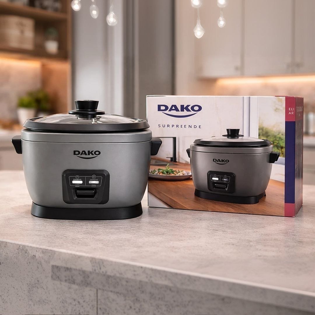 Panela De Arroz Elétrica Dako 700w Com 4 Litros 10 Xícaras Cinza