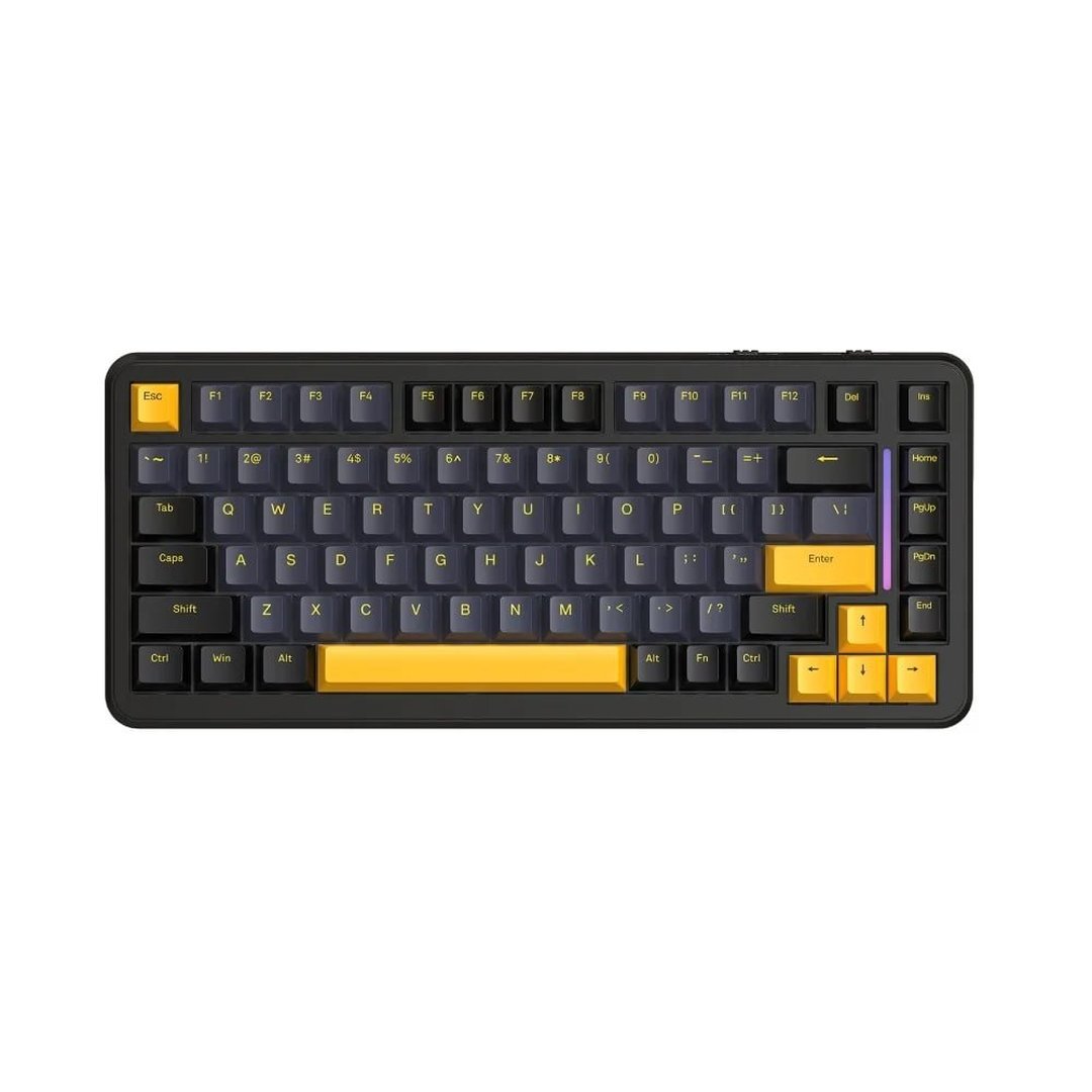 Teclado Sem Fio Mecânico Gamer Attack Shark M86, RGB, Tri-Mode Wireless Bluetooth USB-C, Preto M86