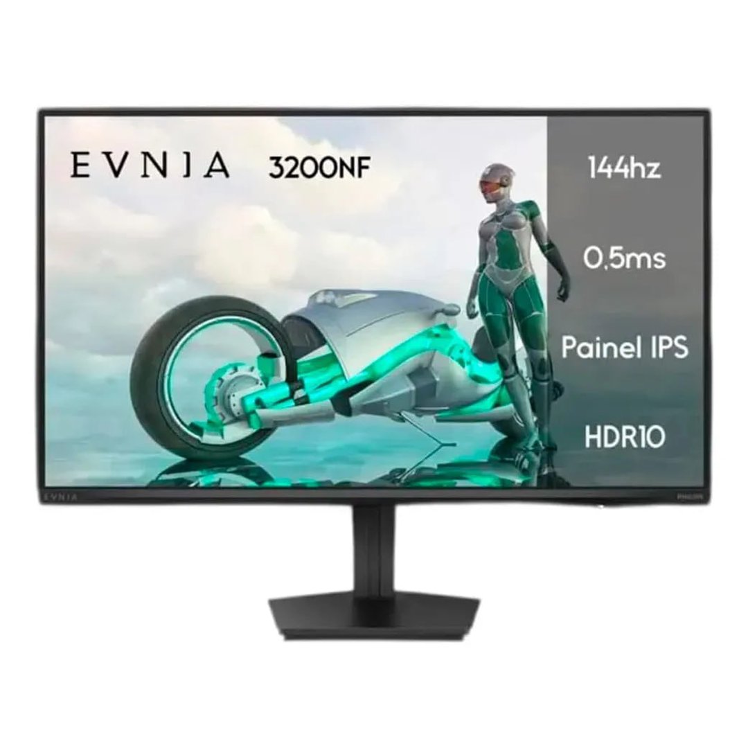 Monitor Gamer Philips Evnia 27'' Ips 144Hz 0.5ms Fhd27m2n3200nf Preto